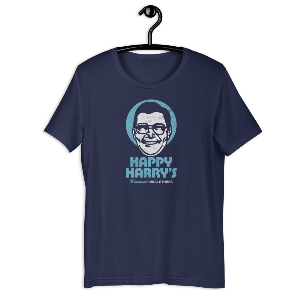 Happy Harry’s Drug Stores Unisex Retro T-shirt - Bygone Brand Tees gallery