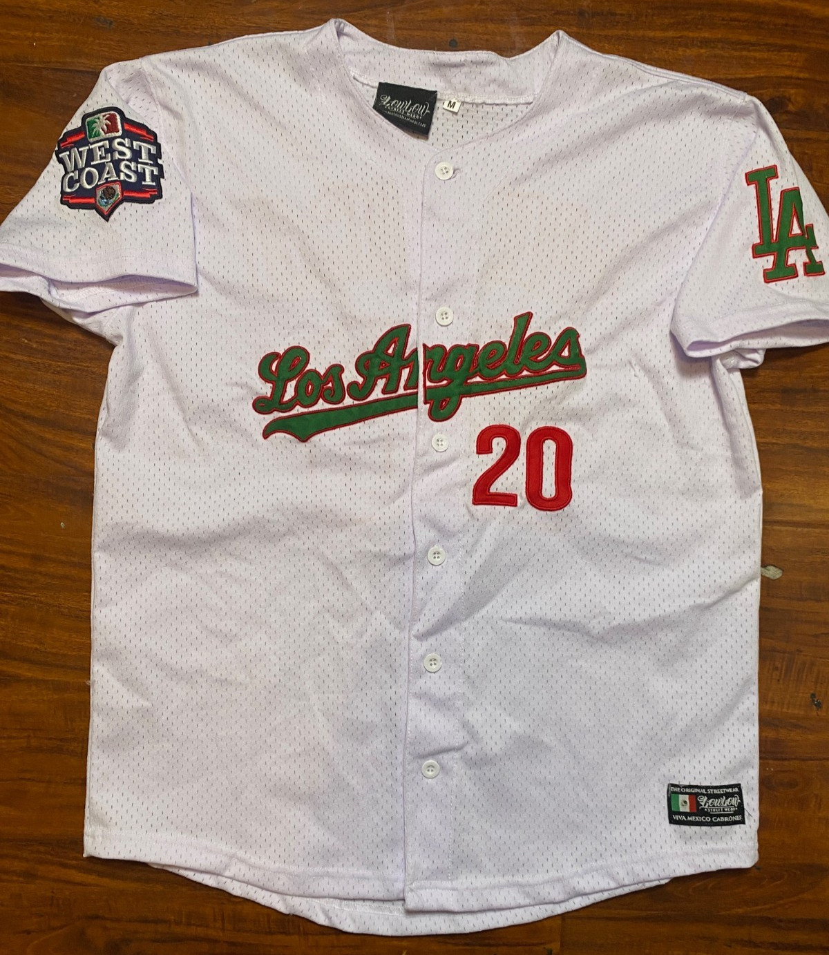 Los Angeles Dodgers MEXICO WEST COAST “Viva Mexico Cabrones” Jersey 20# READ