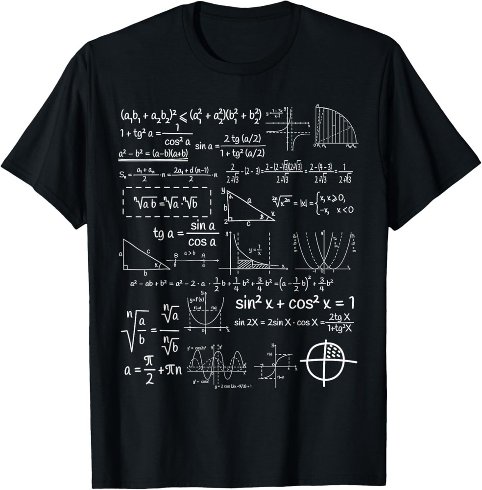 Cool Mathematical Equations Shirt, Math graphics Classroom T-Shirt