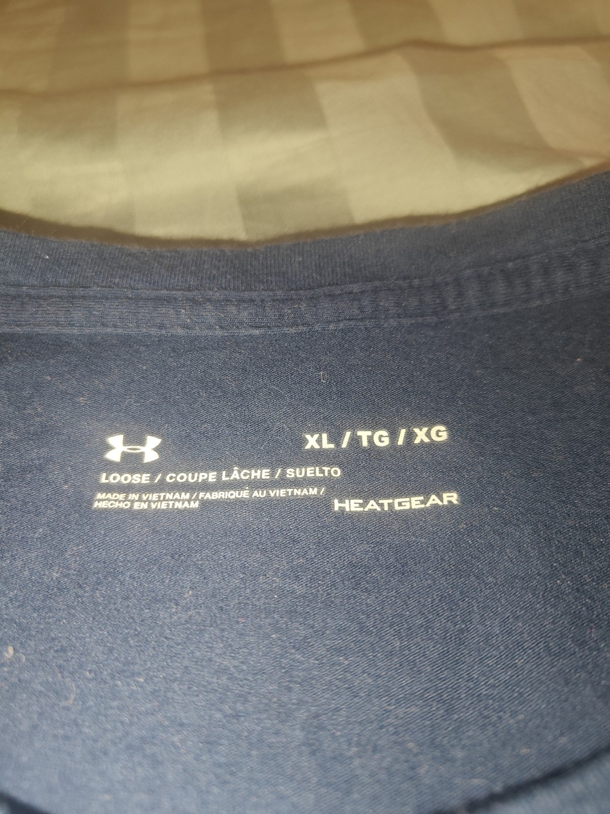 UNDER ARMOUR Navy Logo T-shirt XL gallery