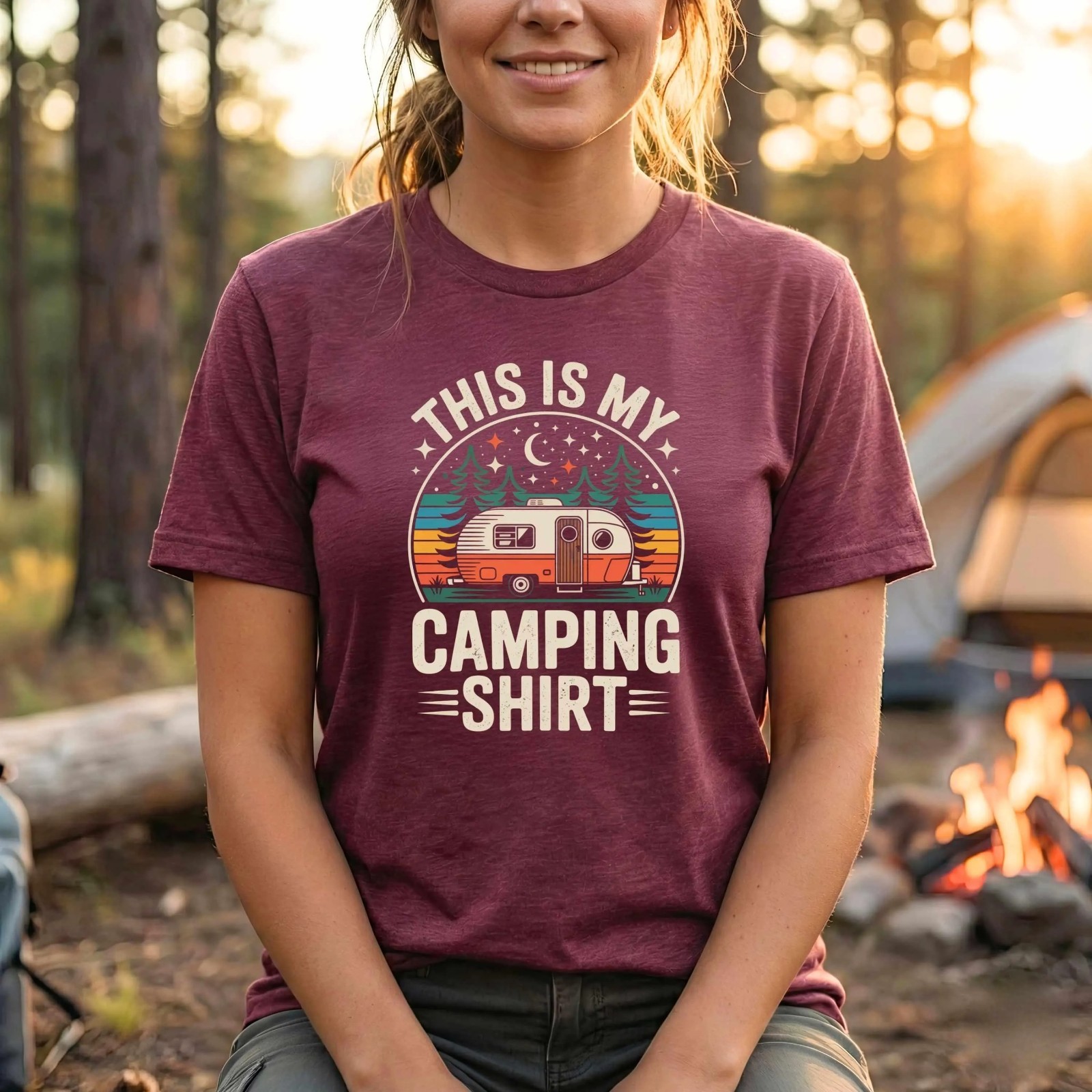This My Camping Shirt Happy Camper Summer Tee T-Shirt gallery
