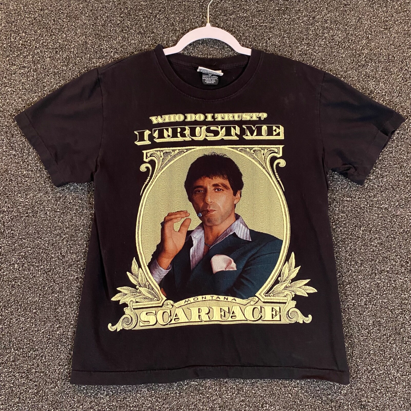 Vintage Scarface Shirt Mens Medium Short Black Graphic The ROXX S/S Movie