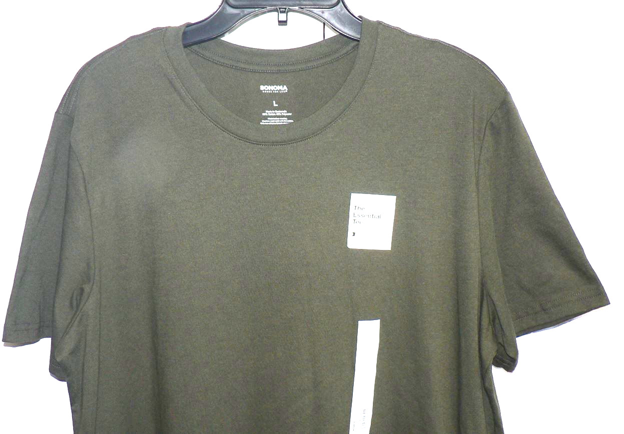 Sonoma Men's Goods For Life Supersoft Short Sleeve Crewneck Tee Forest Ngt Large gallery