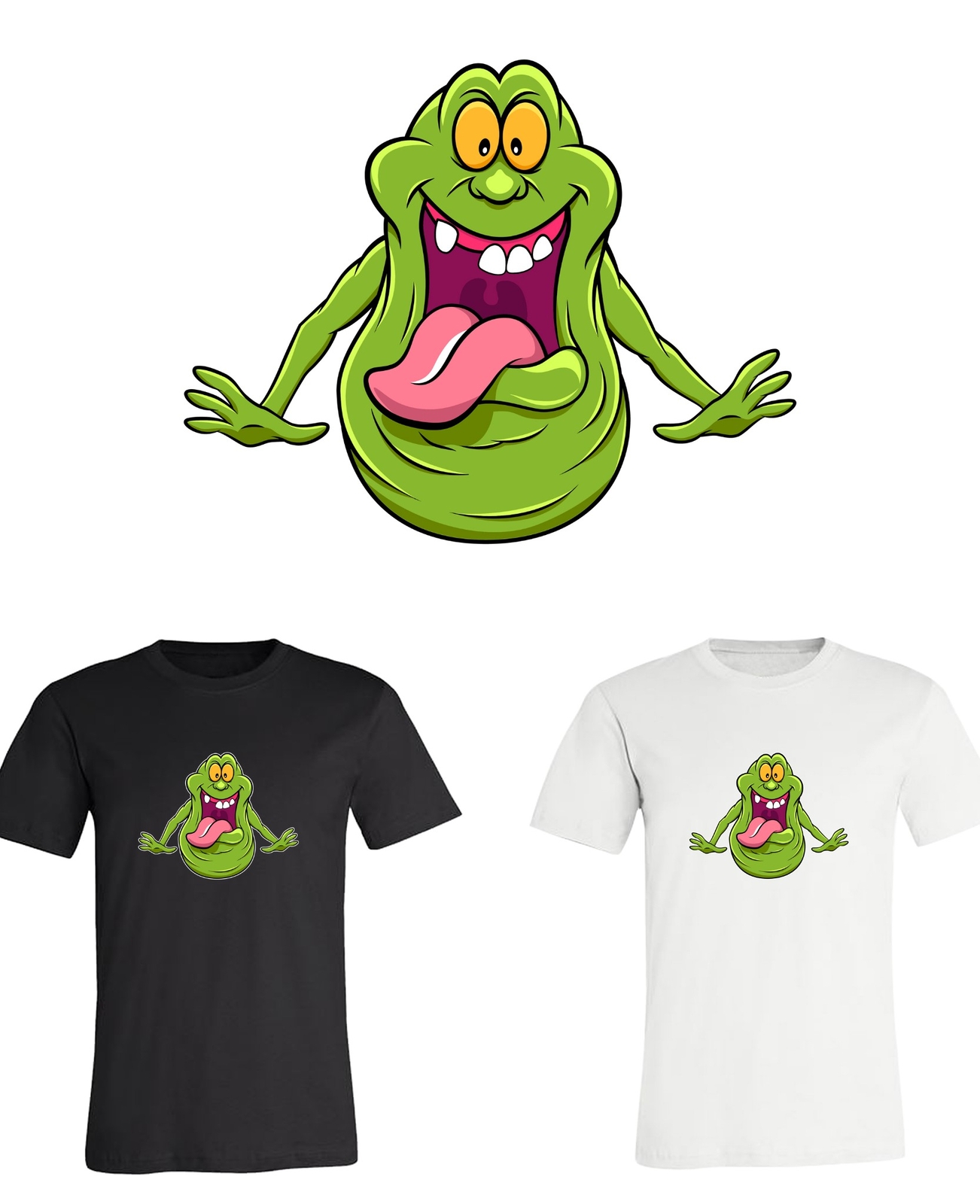 Slimer Ghostbusters Logo T-Shirt shirt Sizes S-6XL! Fast Ship!