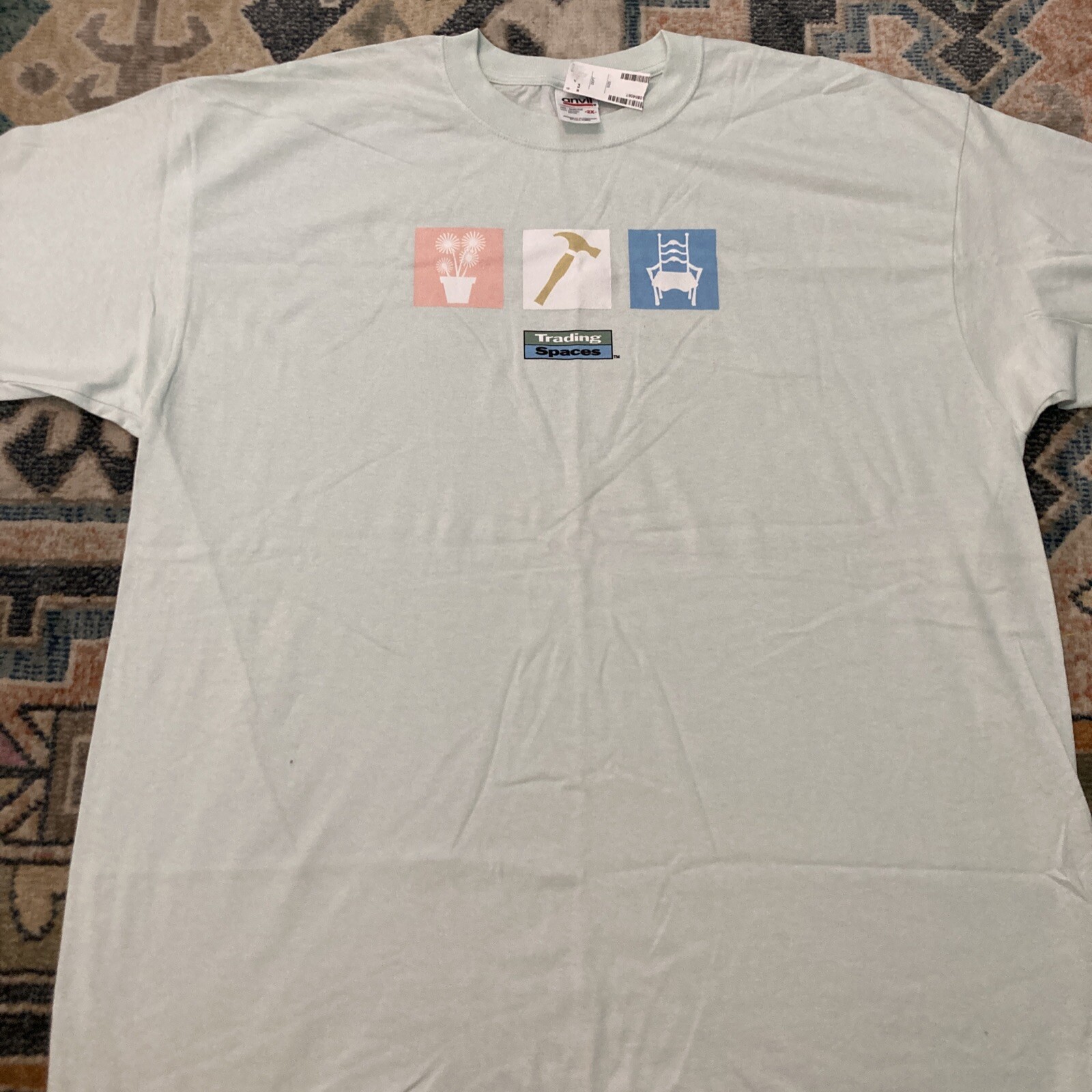 TLC Trading Spaces T Shirt Mens 2XL TV Show Promo White Short Sleeve VTG Y2K NWT gallery