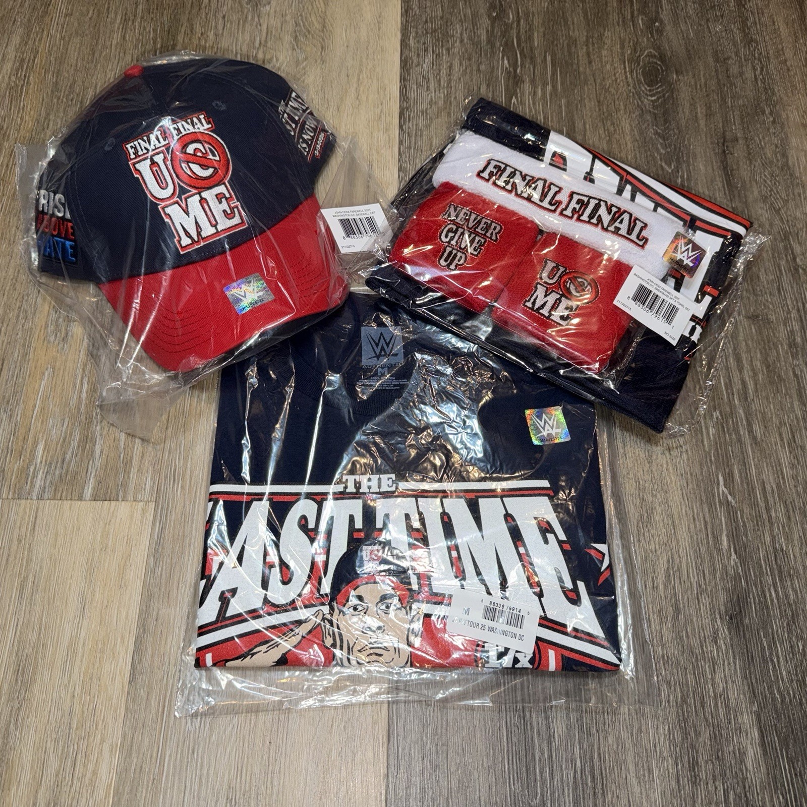 WWE Authentic John Cena Final Match Shirt, Hat, Towel & Sweatbands Washington DC gallery