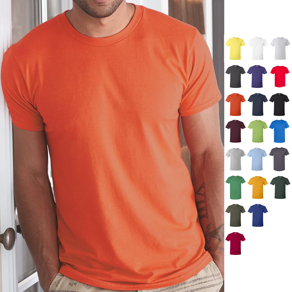 Hanes Nano-T 100% Ringspun Cotton Tee Short Sleeve Plain Basic T-Shirt 4980 gallery