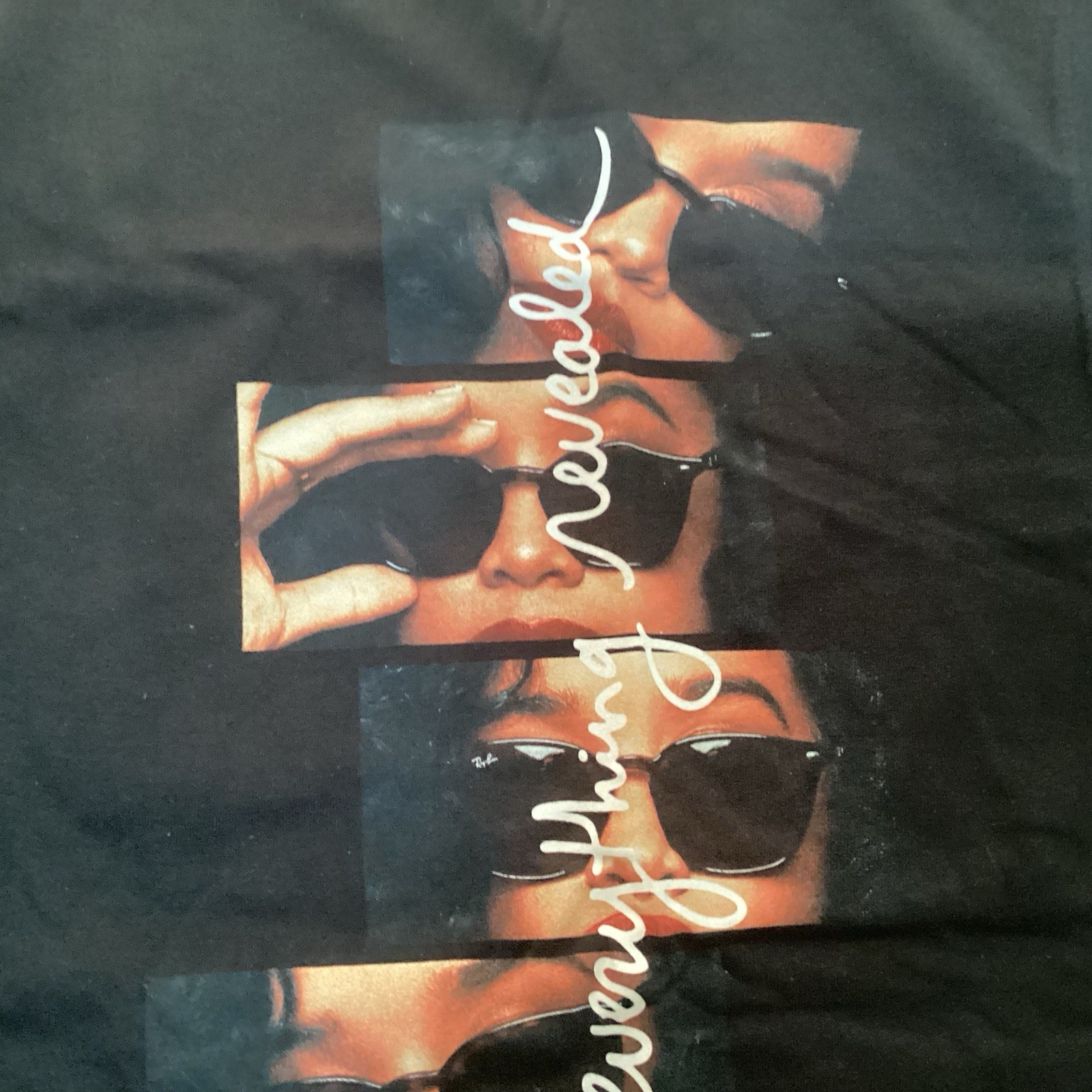 The Thread Shop H.E.R. Men’s Graphic T-Shirt Script Text Black Cotton Size L gallery