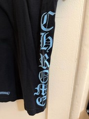 Chrome Hearts Blue Script Neck Logo Pocket Tshirt Large