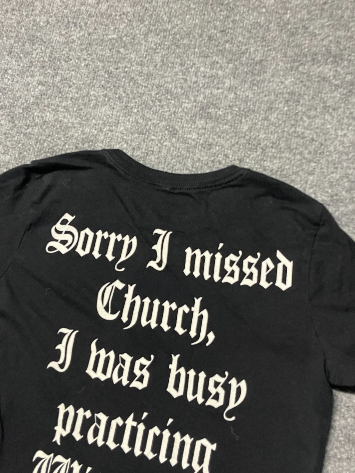 Black Craft Cult Shirt Womens XS Unholy Lesbian Satanic Nun Affliction Church gallery