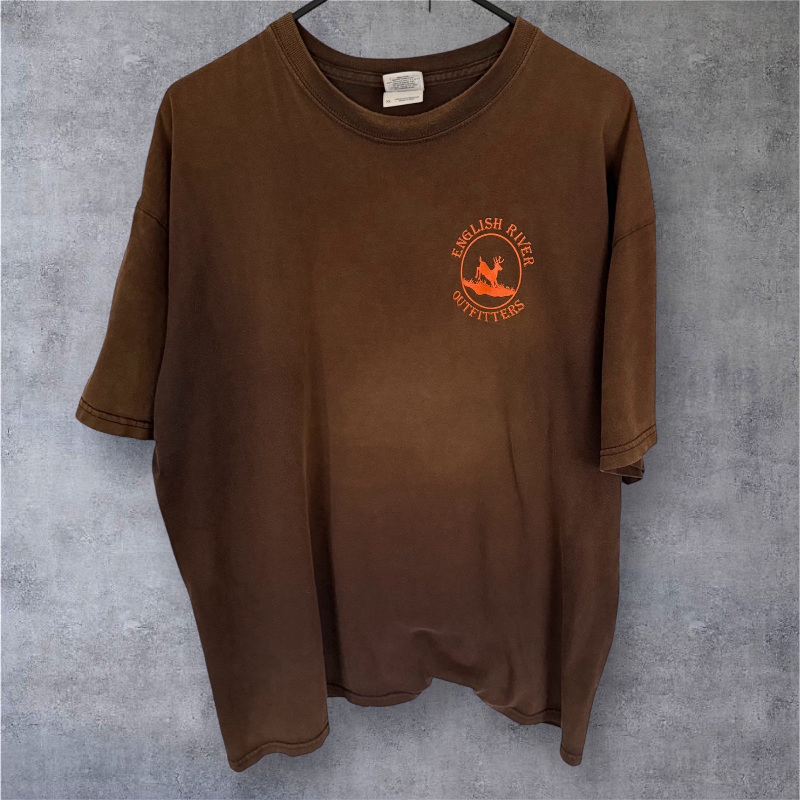 Vintage English River Outfitters Y2K Faded Distressed T Shirt XL POW MIA Veteran