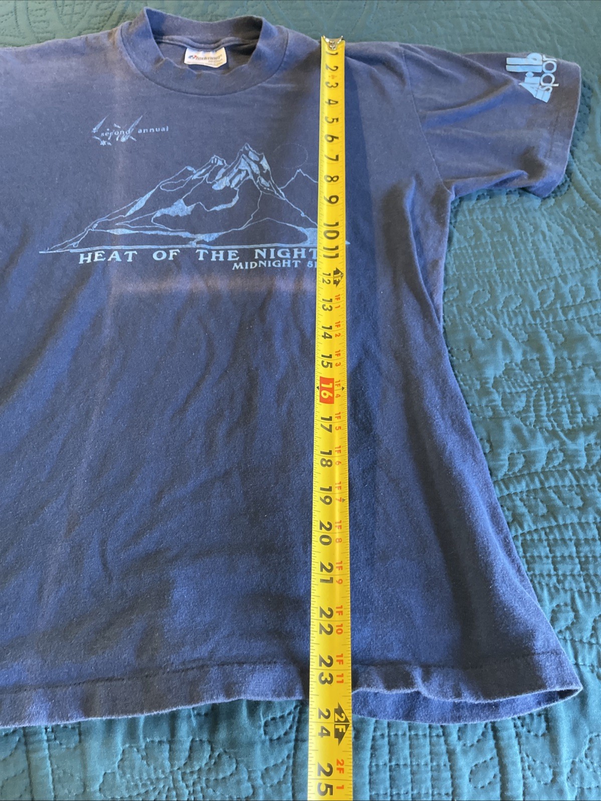 1980's Stedman Hi- Crew Graphic Runners T-Shirt, Heat Of The Night, S-M gallery