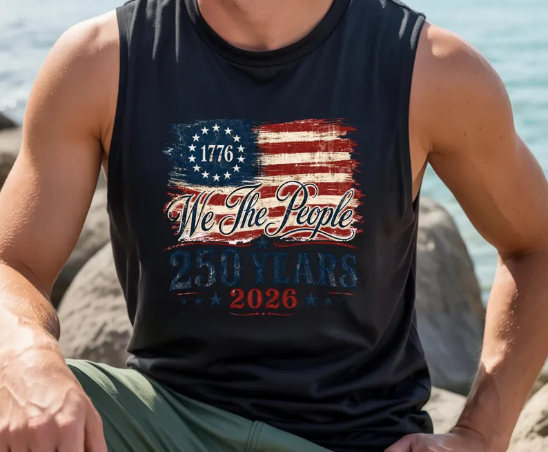 Patriotic America Flag Tank Top gallery