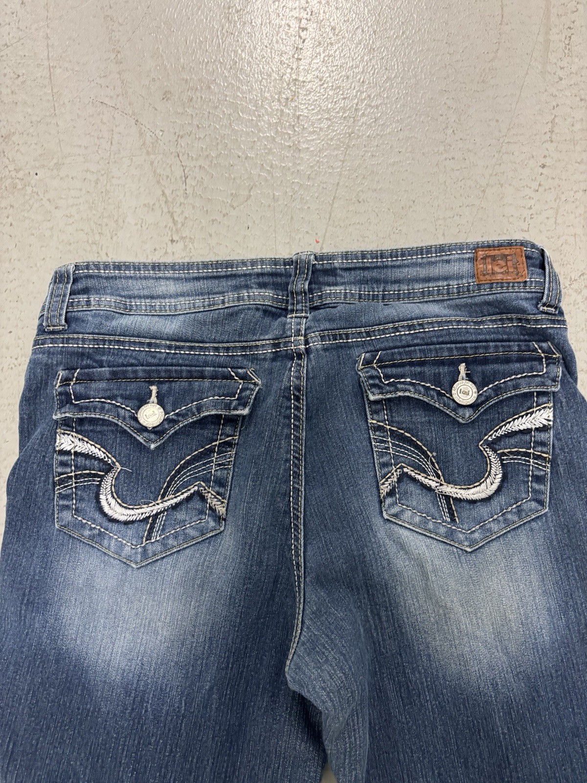 Lei Womens Y2K Bootcut Jeans Denim Blue Size 13 Long gallery