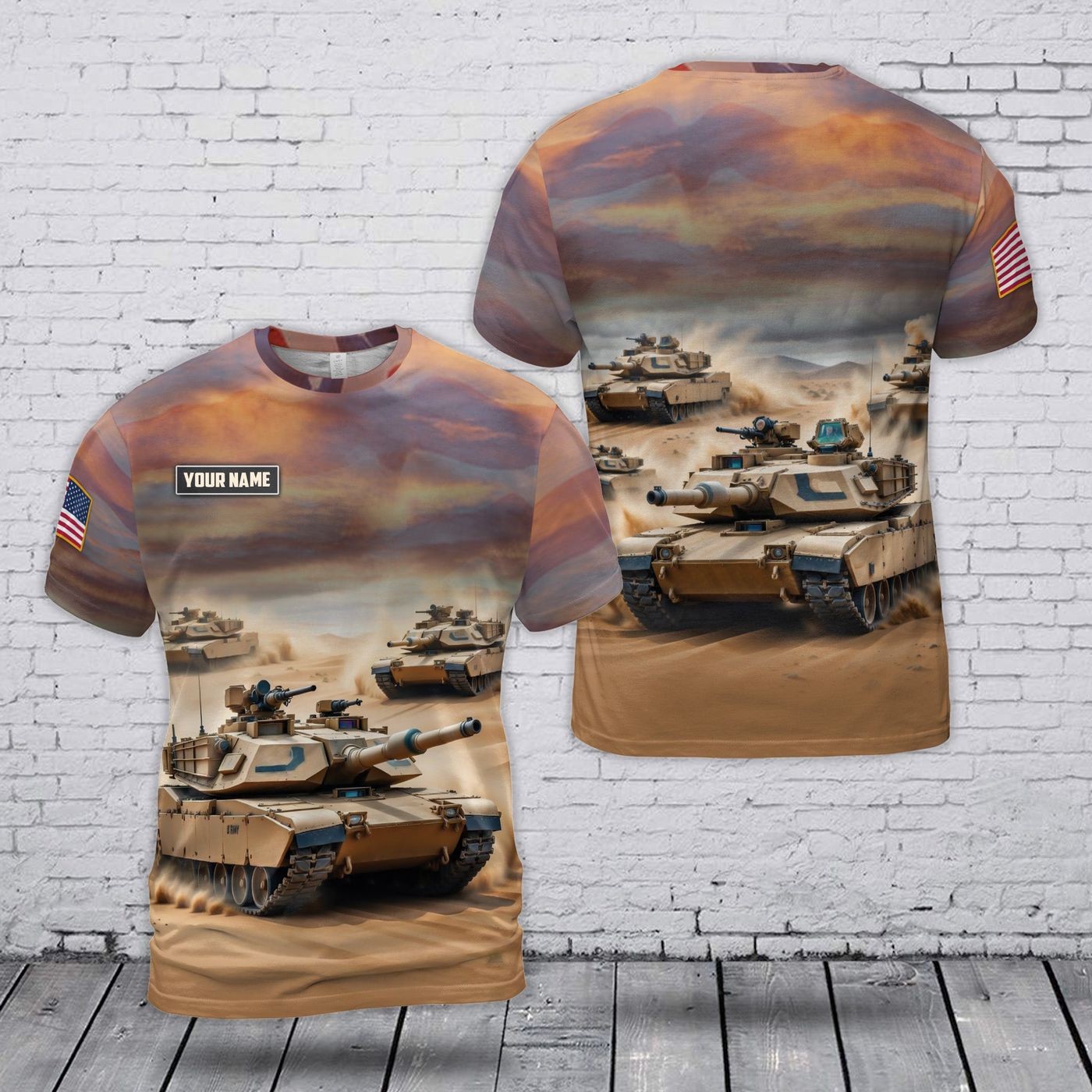 Custom Name U.S Army M1 Abrams T-Shirt Shirt For Dad gallery