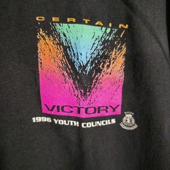 VTG 90s One Way Out Certain Victory Salvation Army Jesus Shirt Single Stitch L