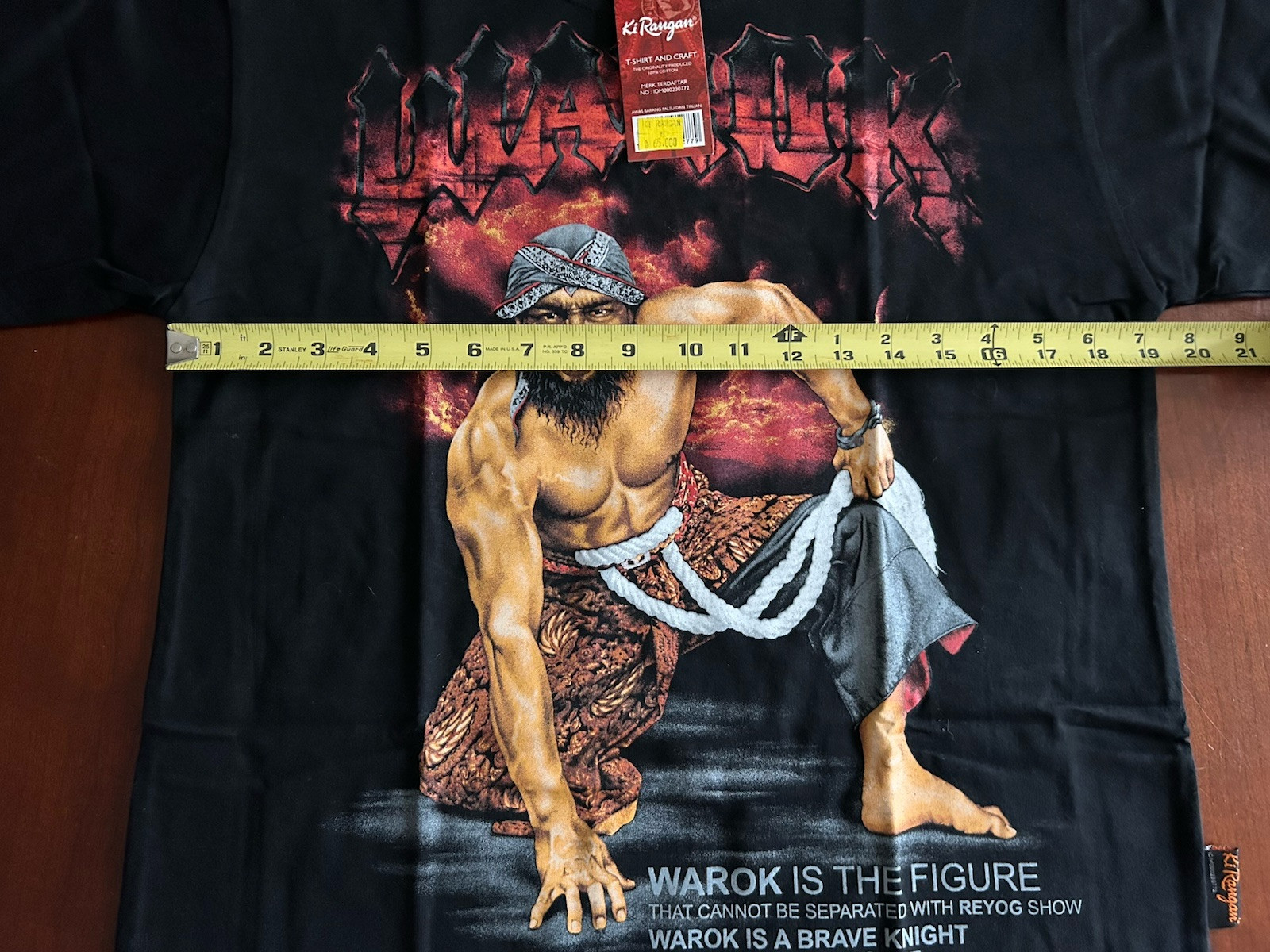 Warok Ponorogo Shirt M Medium Ki Rangan NEW NWT Indonesia Reog gallery