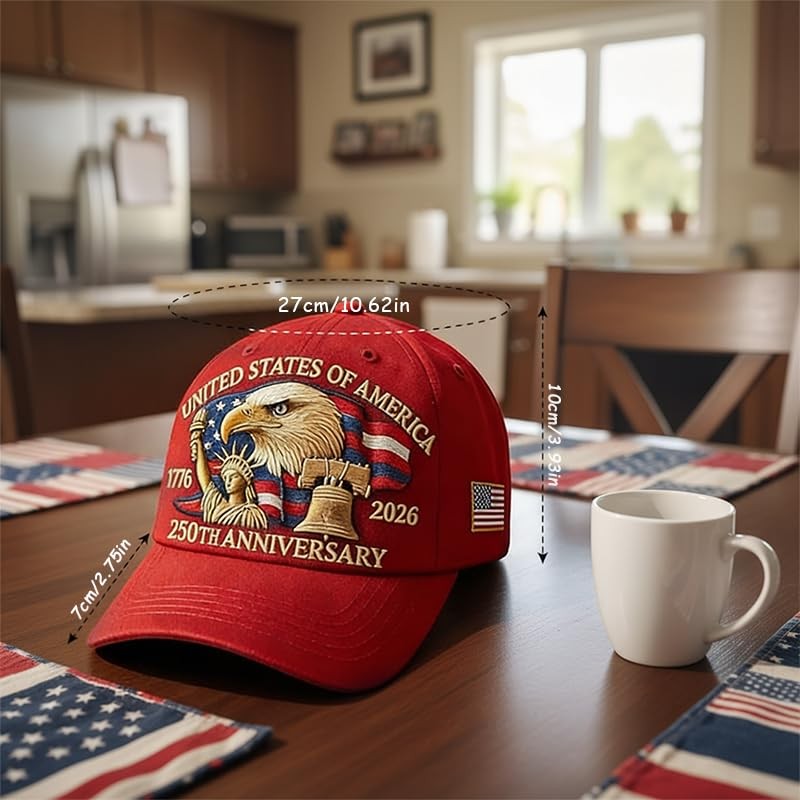 250 Anniversary USA Hat – United States 250th Anniversary Adjustable Patrioti... gallery