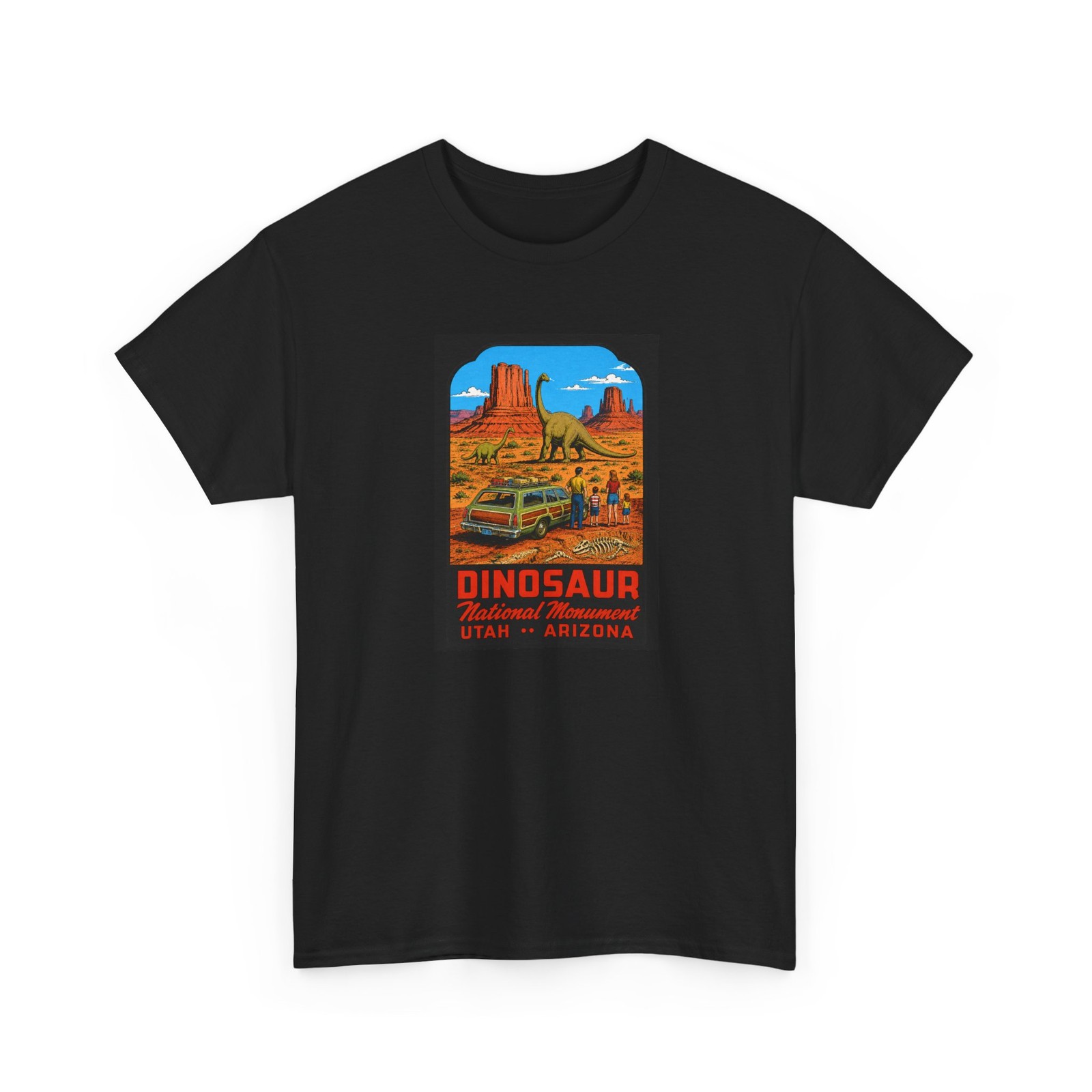 Dinosaur National Monument Travel Tee | Vintage Travel Decal Desert T-Shirt gallery