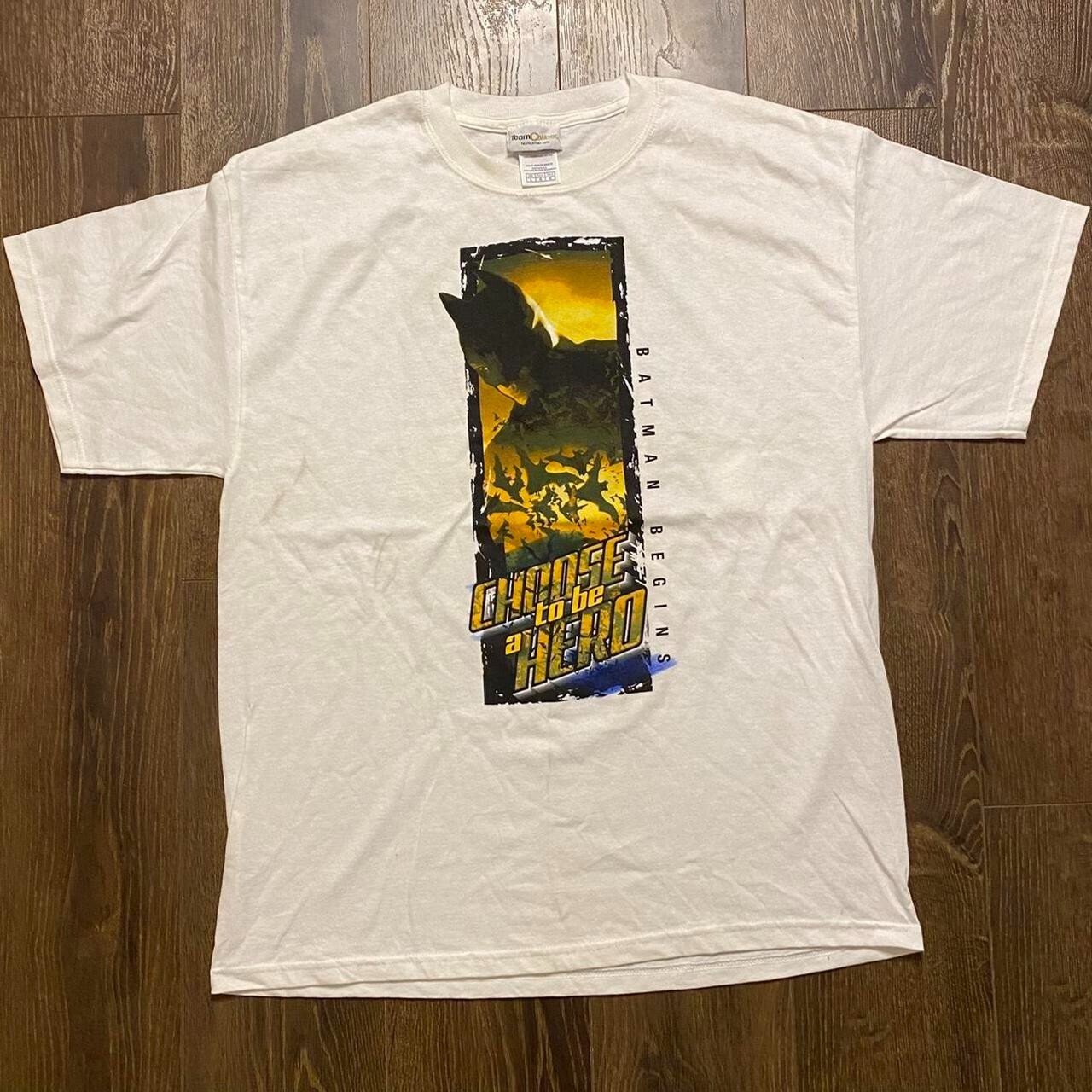 mark martin choose to be a hero batman begins 400 nascar tee Size;L