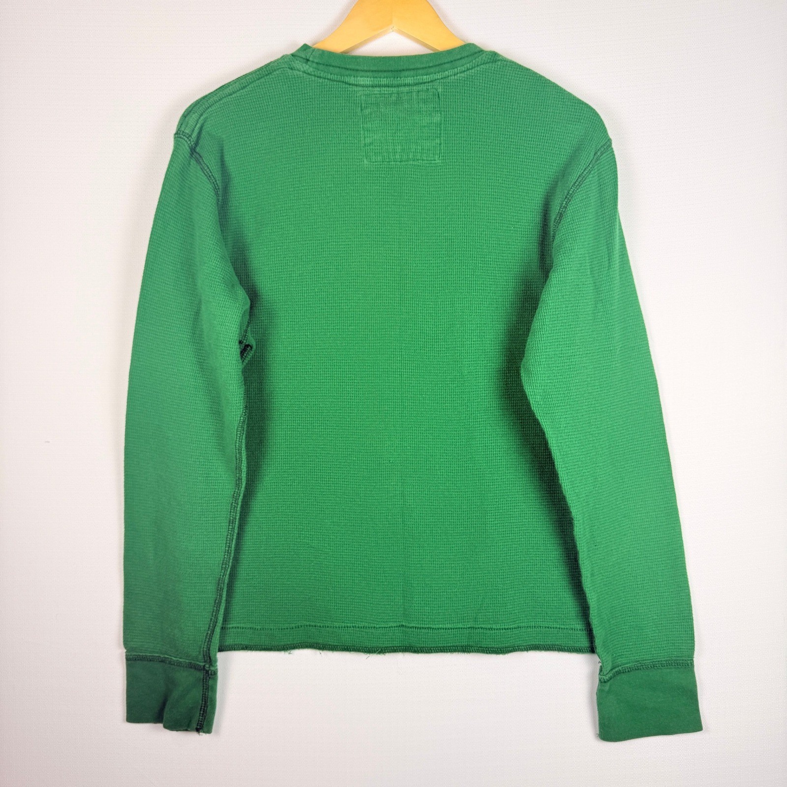 Vtg Y2K Aeropostale Mens Thermal Shirt Large Green Waffle Knit Skater Grunge gallery