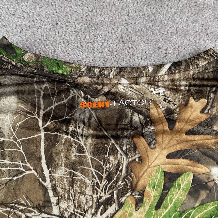 Habit Shirt Mens 2XL Brown Realtree Edge Camo Performance Hunting Scent Factor gallery
