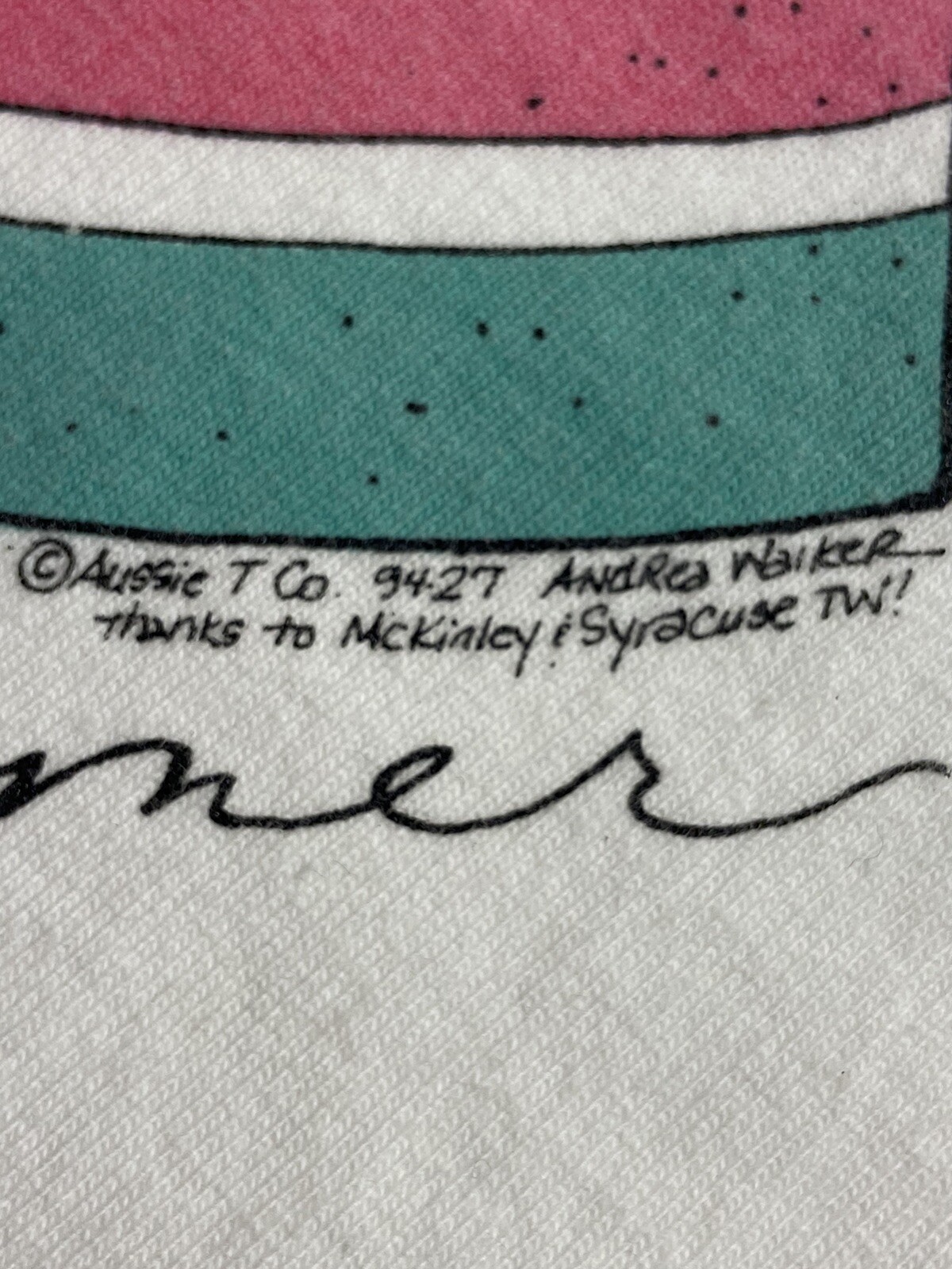 vintage. t shirt .1994 . Andrea Waiker Aussie T. size XL. gallery