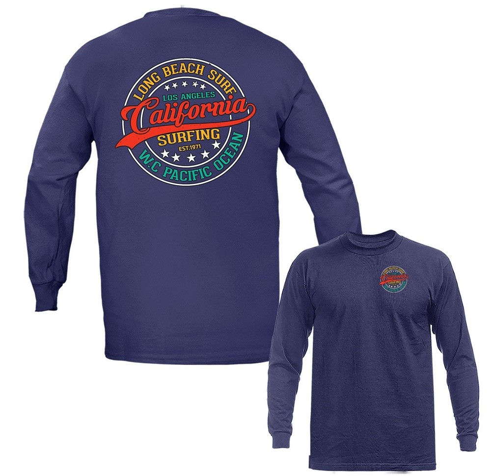 Long Beach California Surf Surfing Long Sleeve