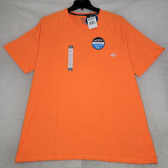 Dickies Shirt Mens 2X XXL Orange Work Wear Fishing Hi Viz Casual Hiking NWT C