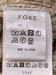 YOKE Knit Sweater (Thick), Size S, Cotton, BEG, yk20ss0119s