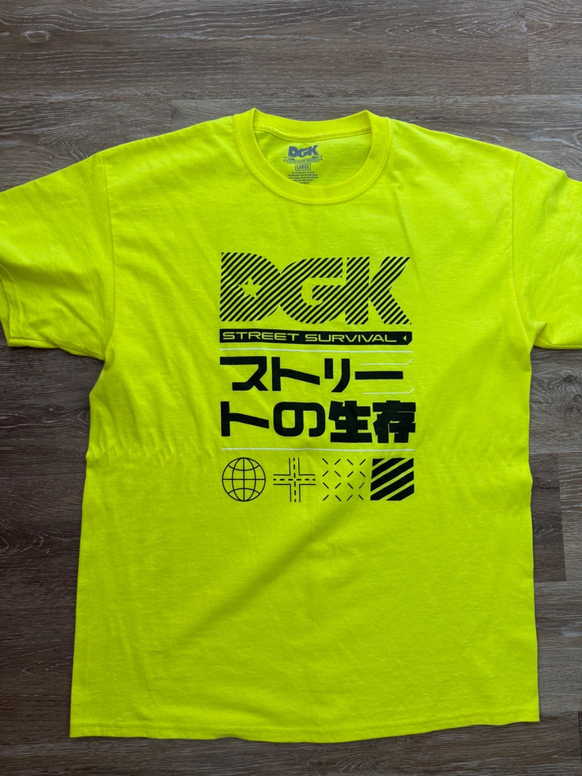 dgk t shirt large toyko drift moto covid era japanese