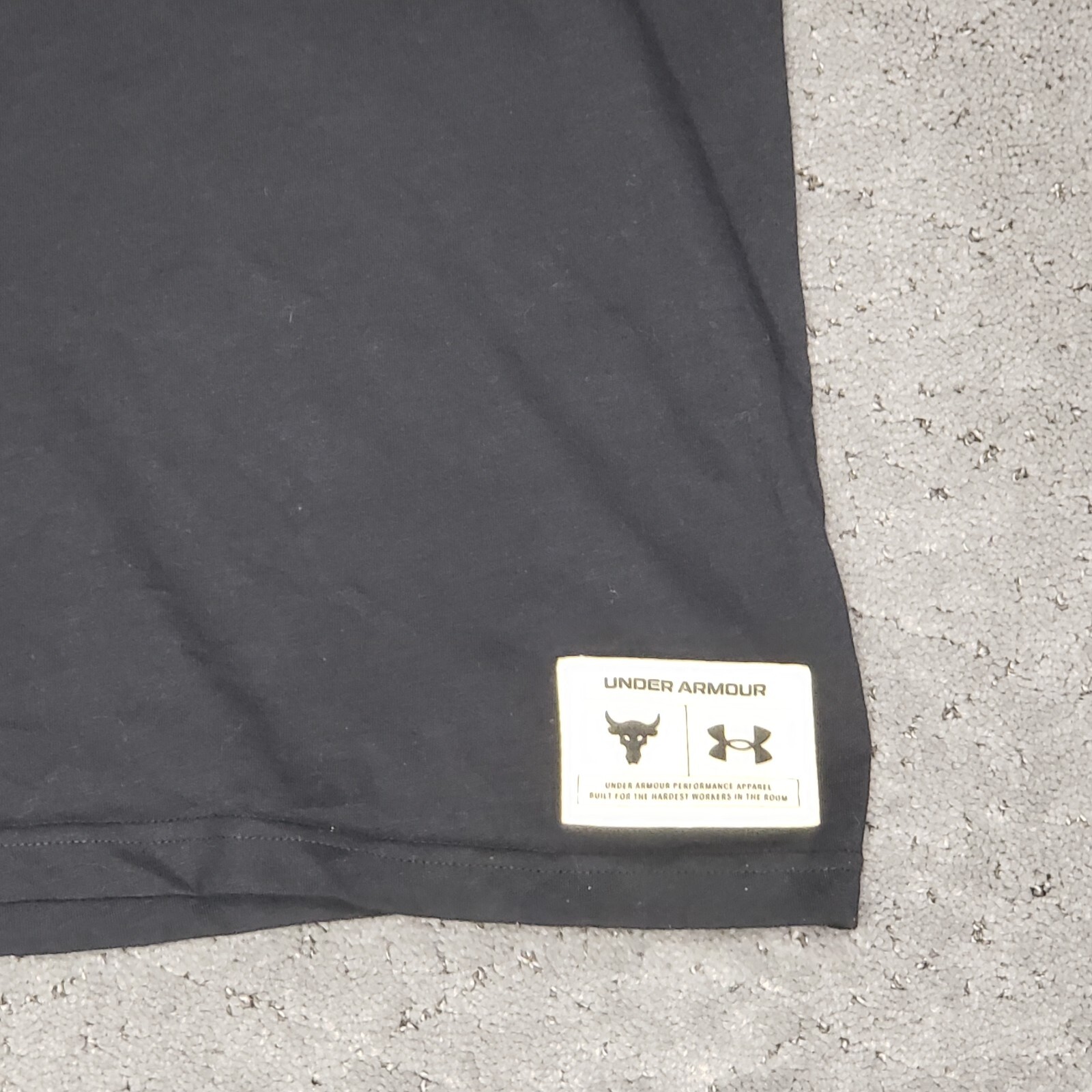 Under Armour Iron Paradise T Shirt Mens M Black Loose Short Sleeve Workout Gym gallery