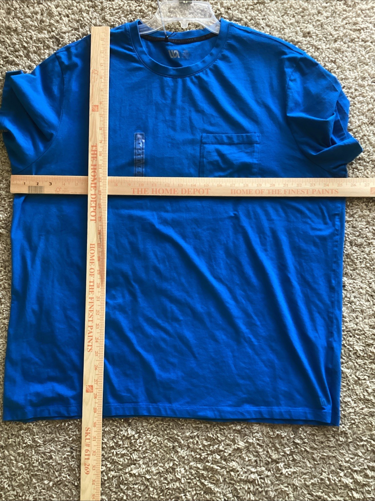 VRST Men's Essential Pocket Tee Short Sleeve T-Shirt Blue Tide New With Tags XXL gallery