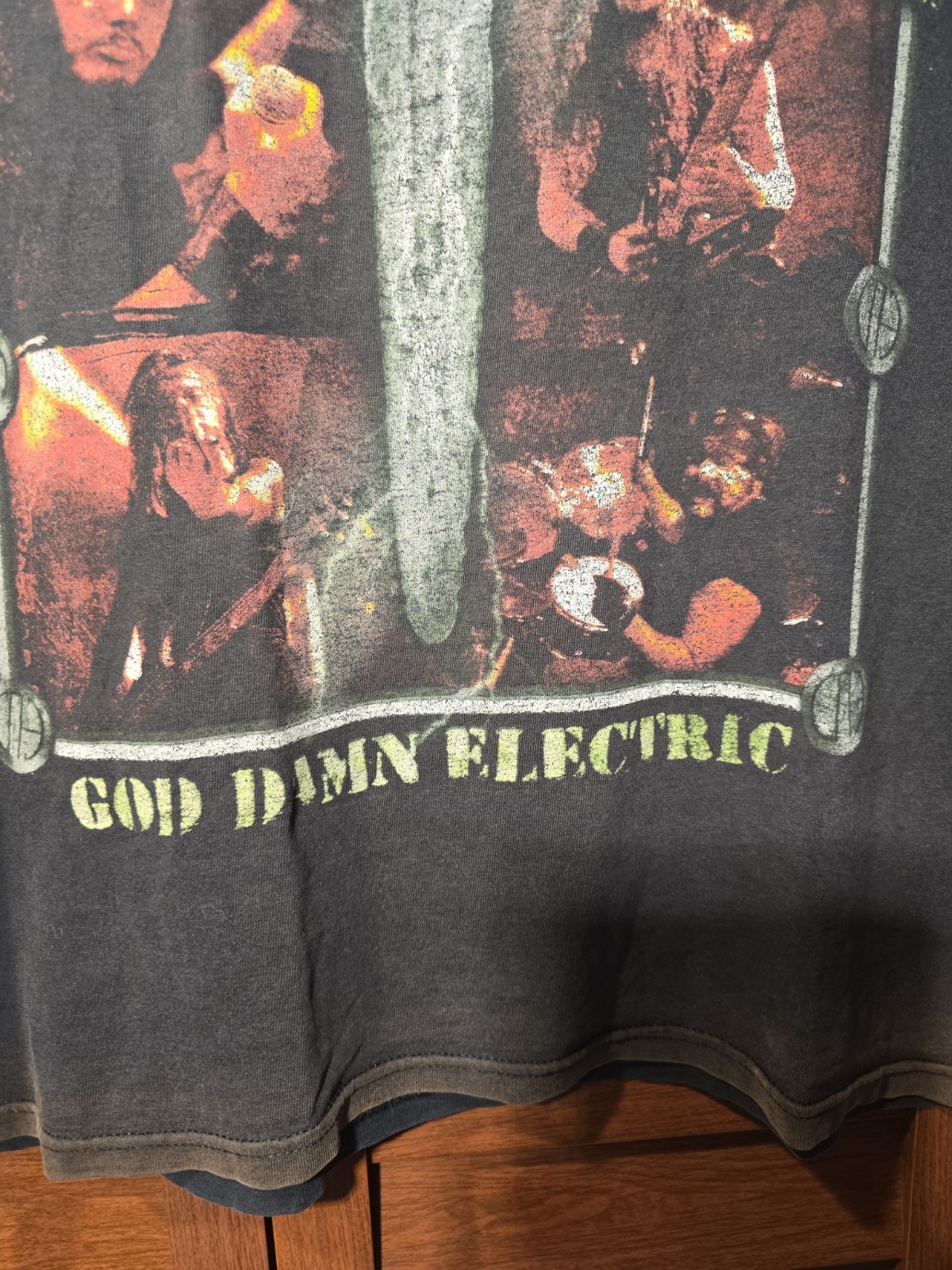 Vintage Distressed Pantera God Damn Electric Sleeveless T-Shirt gallery
