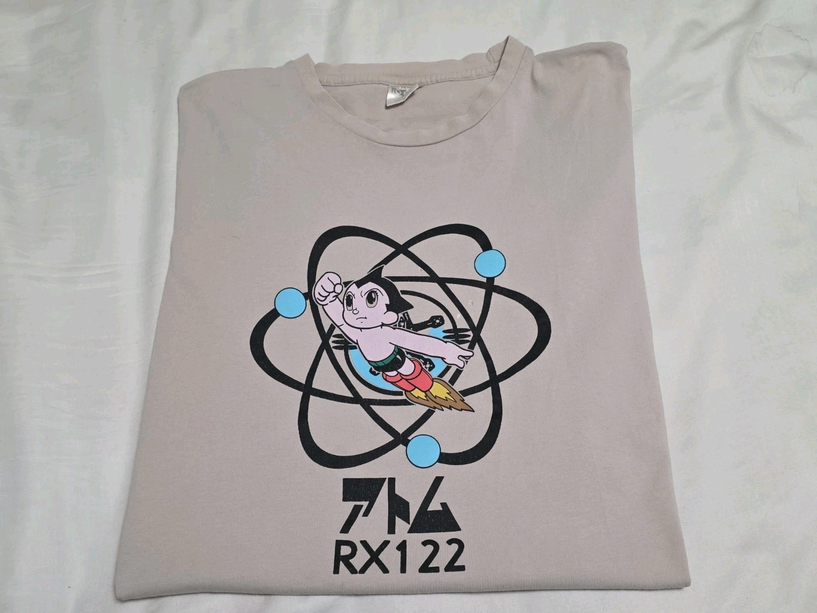 Rotorx Astro Boy RX 122 Anime Beige Tshirt Large