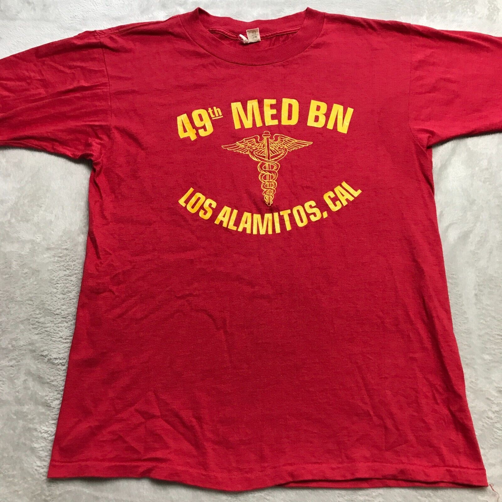 Vtg Artex Single Stitch T Shirt L 49th Medical Battalion ARMY 90s USA Made gallery