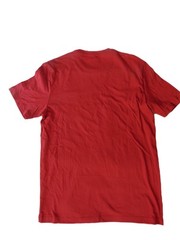True Religion Dark Red Buddha Face Logo Seal T-Shirt Size S