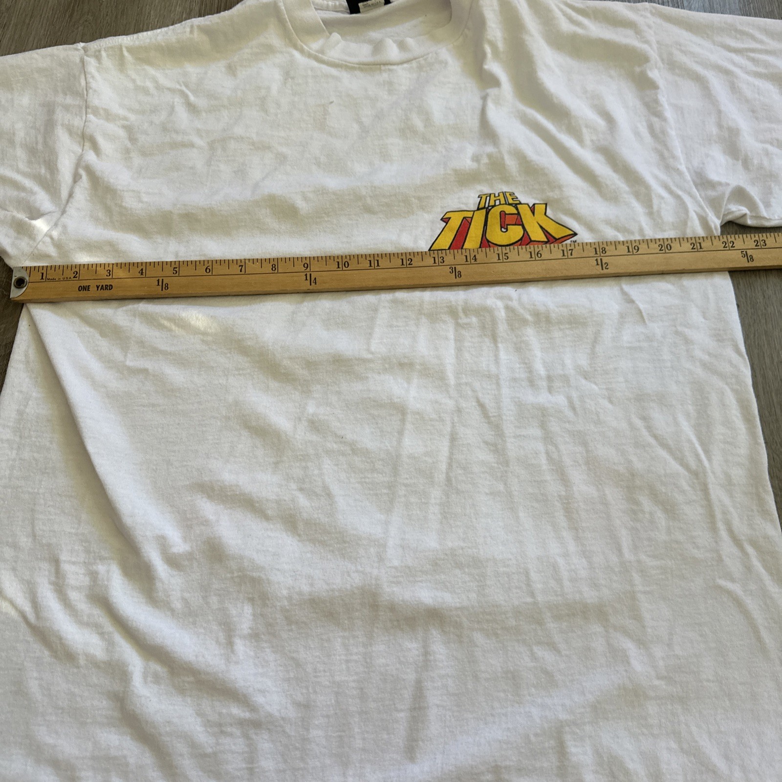 Vintage 90s The Tick HTF Rare Comic T Shirt XL Changes Back Hit Fox Newspaper gallery