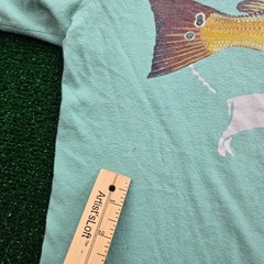Guy Harvey Tshirt Men Large Green Marlin Fishing Outdoors Short Sleeve Casual