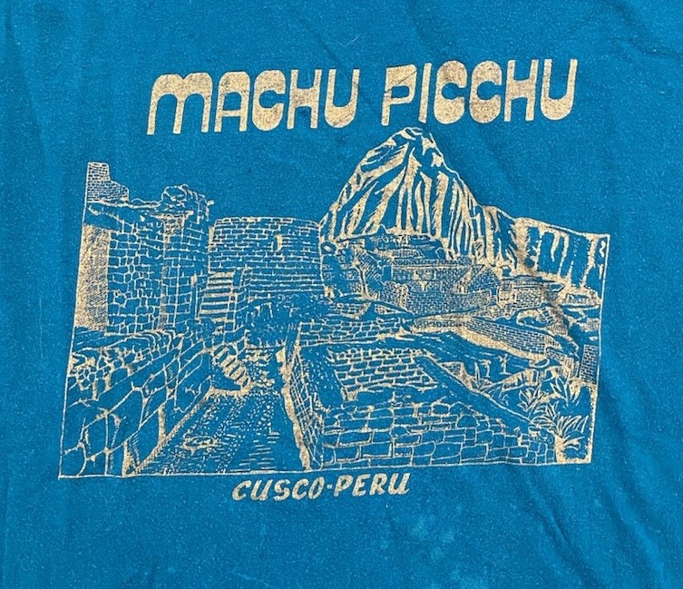 Vintage 90s Peru T-Shirt Machu Picchu Cusco Ankari SZ L Boxy gallery
