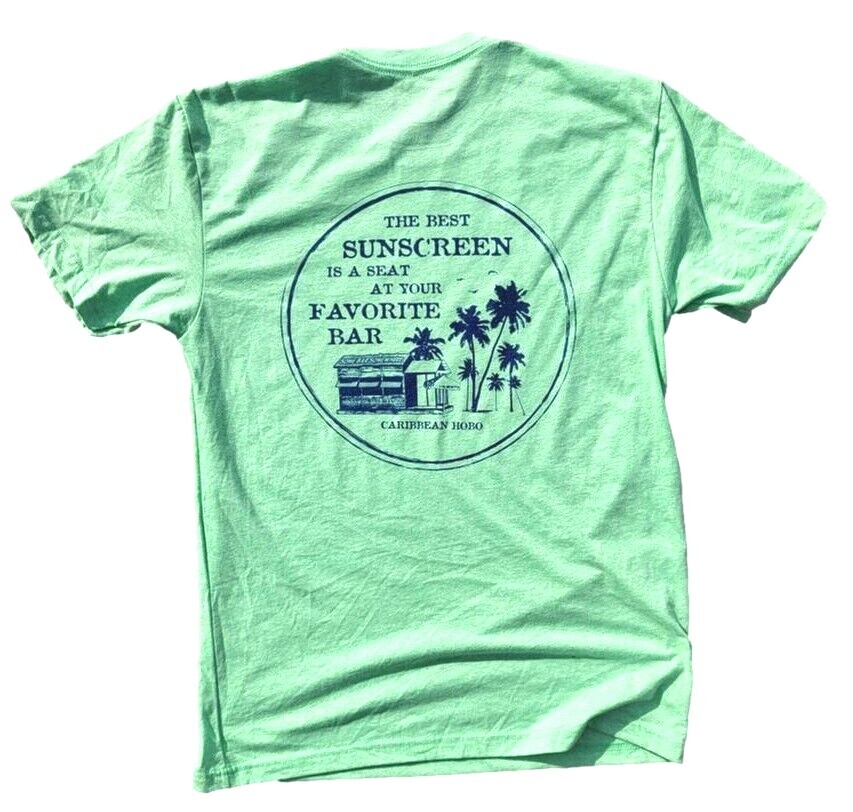 New Caribbean Hobo T-shirt Sunscreen Bar KeyWest Cabo Island rum Tequila beach gallery