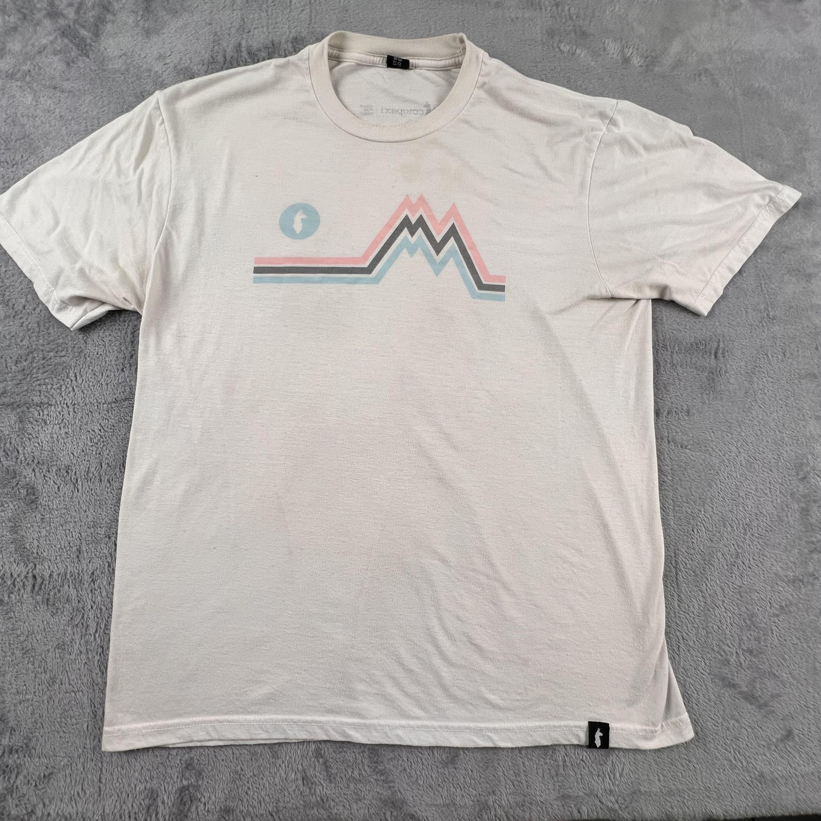 Cotopaxi Shirt Mens Medium White Mountain Graphic Tri-Blend Gear For Good Tee