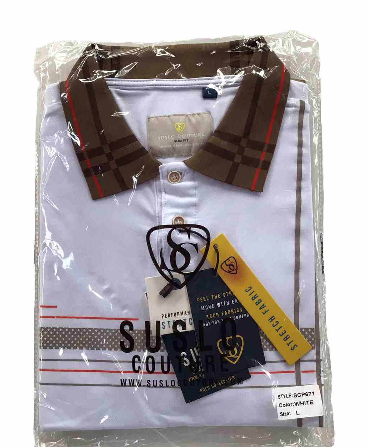 Men's Luxurious Polo Shirt,Italian Style,Stretch M to 4XL.…A10.A gallery