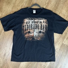 2013 ZZ Top Eldorado Tour Graphic Print T Shirt Men Size XL Black Rock Band