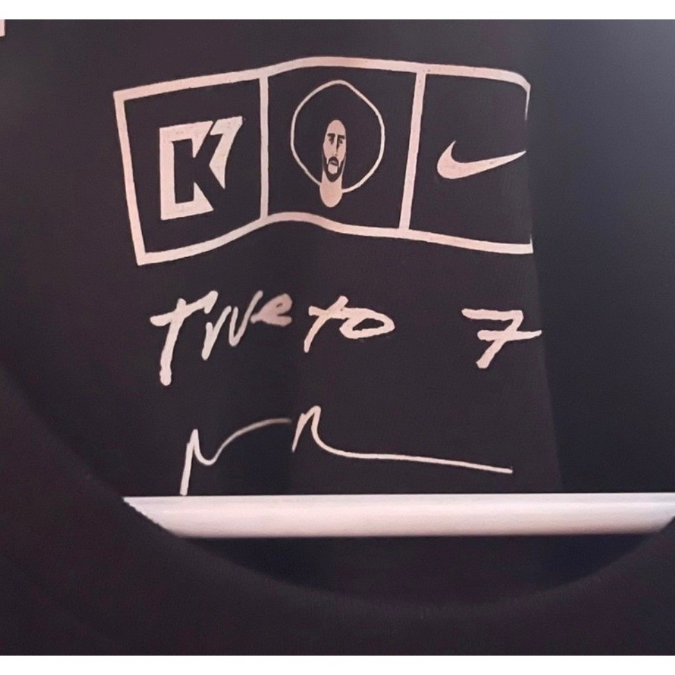 Nike True to 7 Colin Kaepernick Here Today Mens T Shirt Black Size L Limited gallery