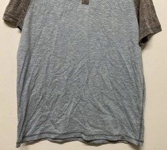 Flag & Anthem Men’s Henley Short Sleeves T-Shirt Size Medium Light Blue Grey NWT