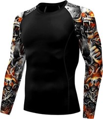 American Flag Rash Guard �C Men’s UPF 50+ Sun Protection Long Sleeve Shirt
