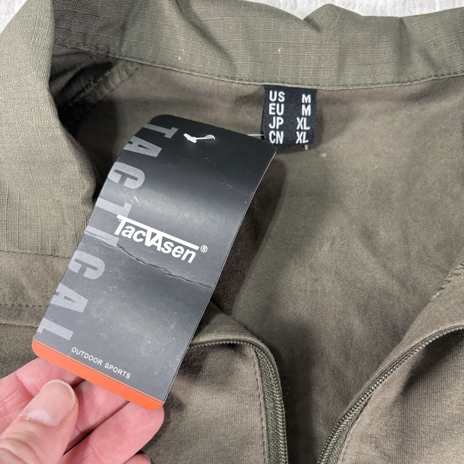 NEW Tacvasen Tactical Shirt Mens Medium Brown Rip Stop Hiking Hunting Combat gallery