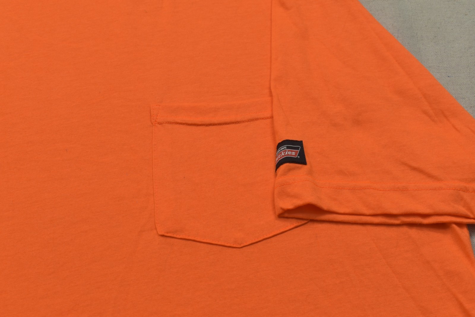 Genuine Dickies Men's 3XLT Orange Pocket T-Shirt Short Sleeve Tall Cotton Blend gallery