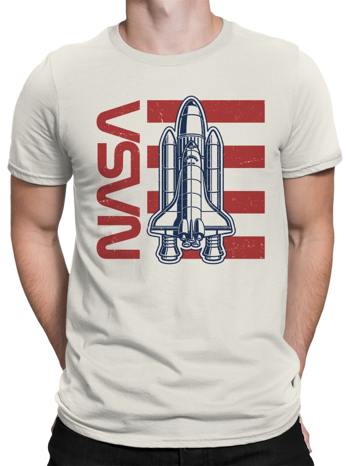 Officially Licensed NASA Vintage Space Shuttle Men's T-shirt gallery